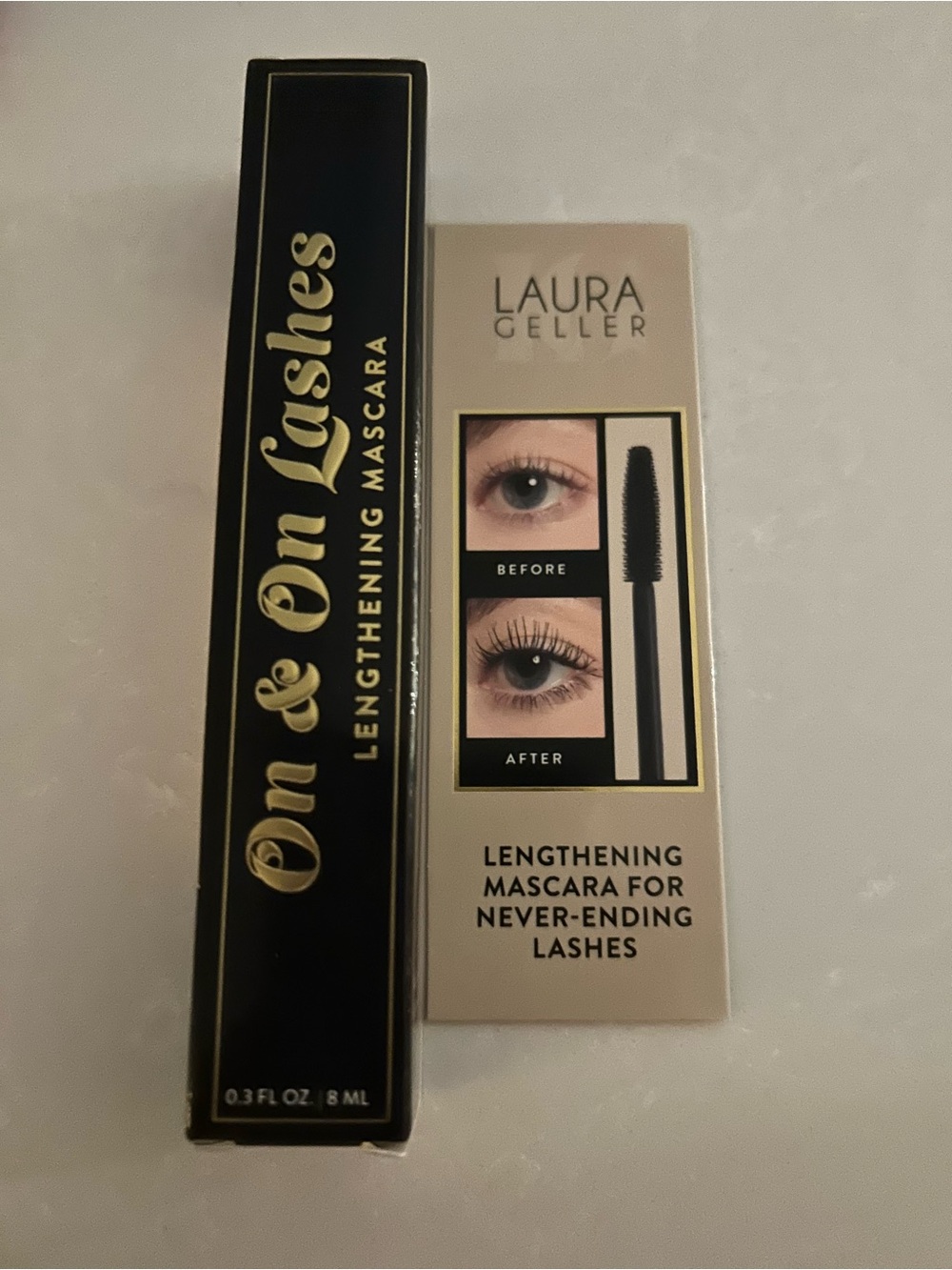 Laura Geller On & On Lashes Lengthening Mascara - Black & Gold Packaging